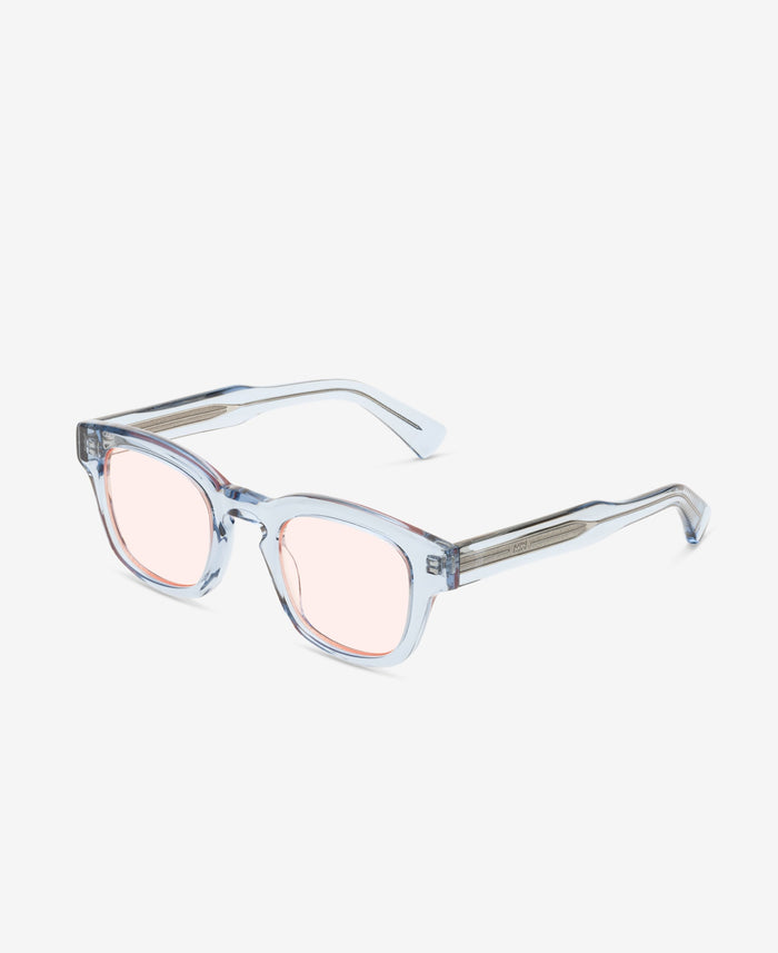 AUSTIN REVEAL - Transparent Blue / Transparent Peach-red tint