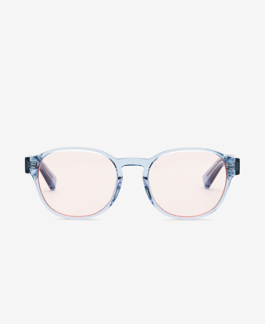 RYAN REVEAL - Transparent Blue / Transparent Peach-red tint
