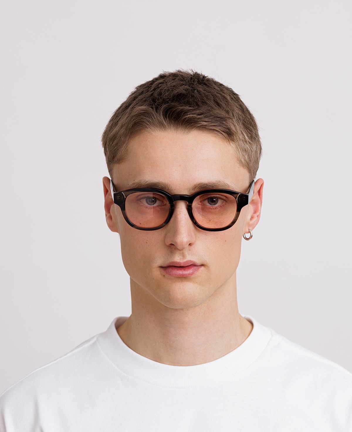 BILLE OPTICS - Cloudy Grey Peach-red tint