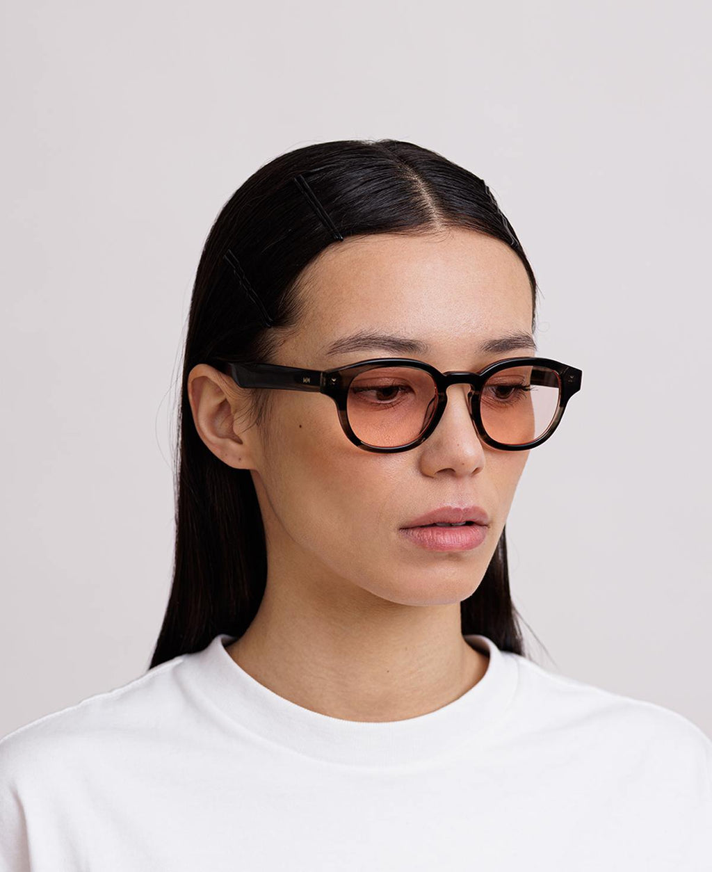 BILLE OPTICS - Cloudy Grey Peach-red tint