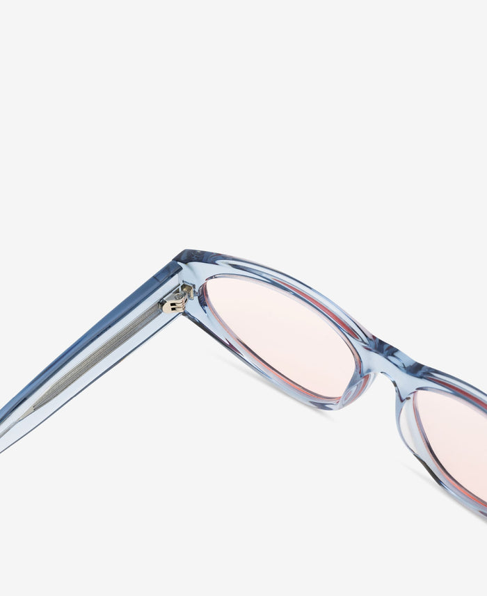 BLADE REVEAL - Transparent Blue / Transparent Peach-red tint