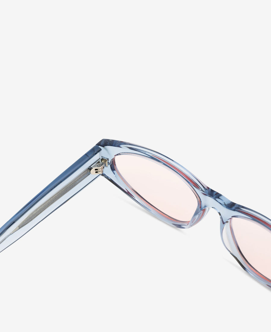 BLADE REVEAL - Transparent Blue / Transparent Peach-red tint