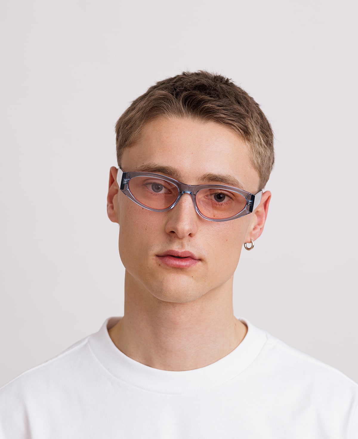 BLADE REVEAL - Transparent Blue / Transparent Peach-red tint