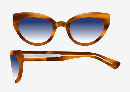 DONNA REVEAL - Havana Reveal Farbverlauf Blau