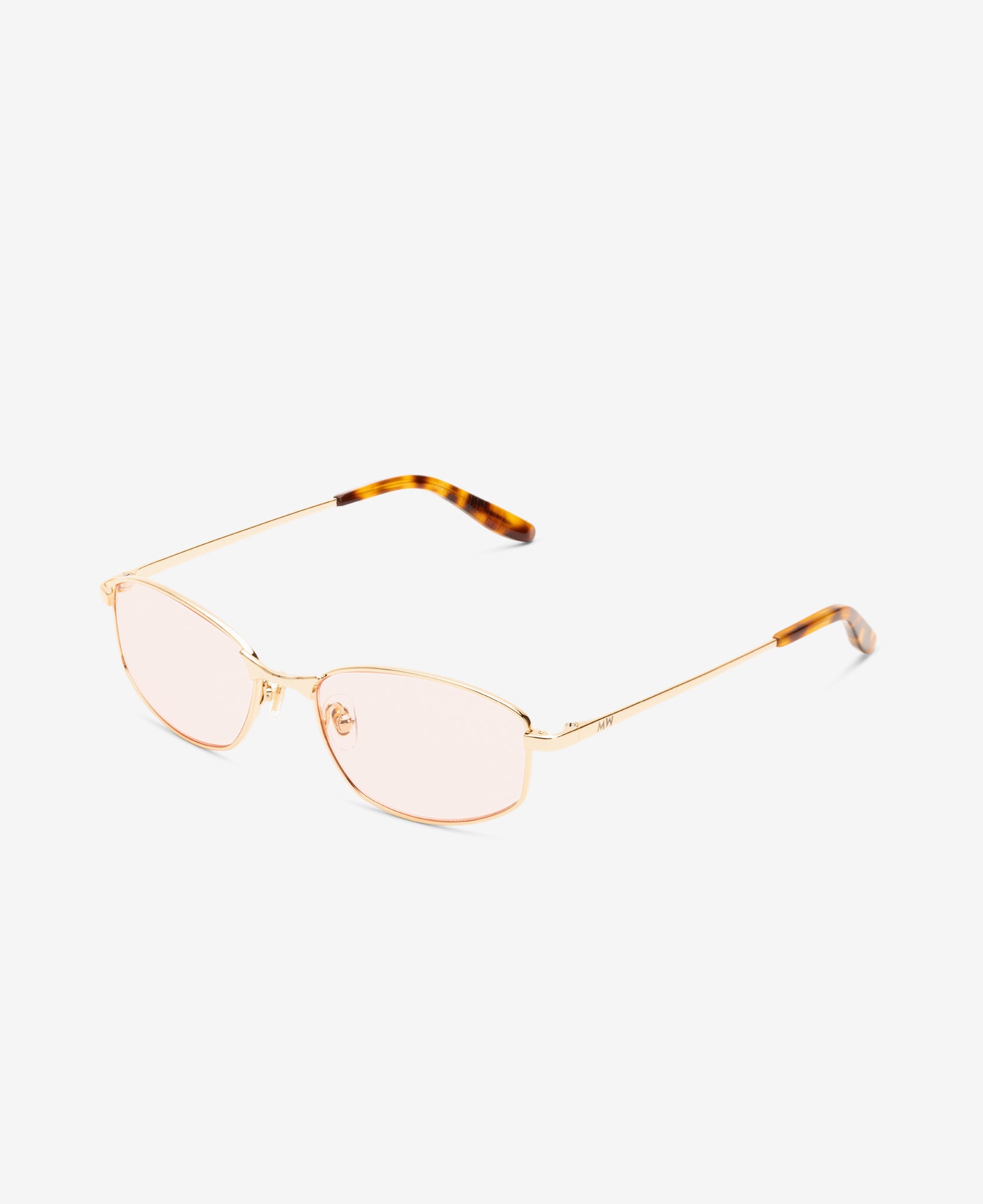 LEXIE OPTICS - Gold Peach-red tint