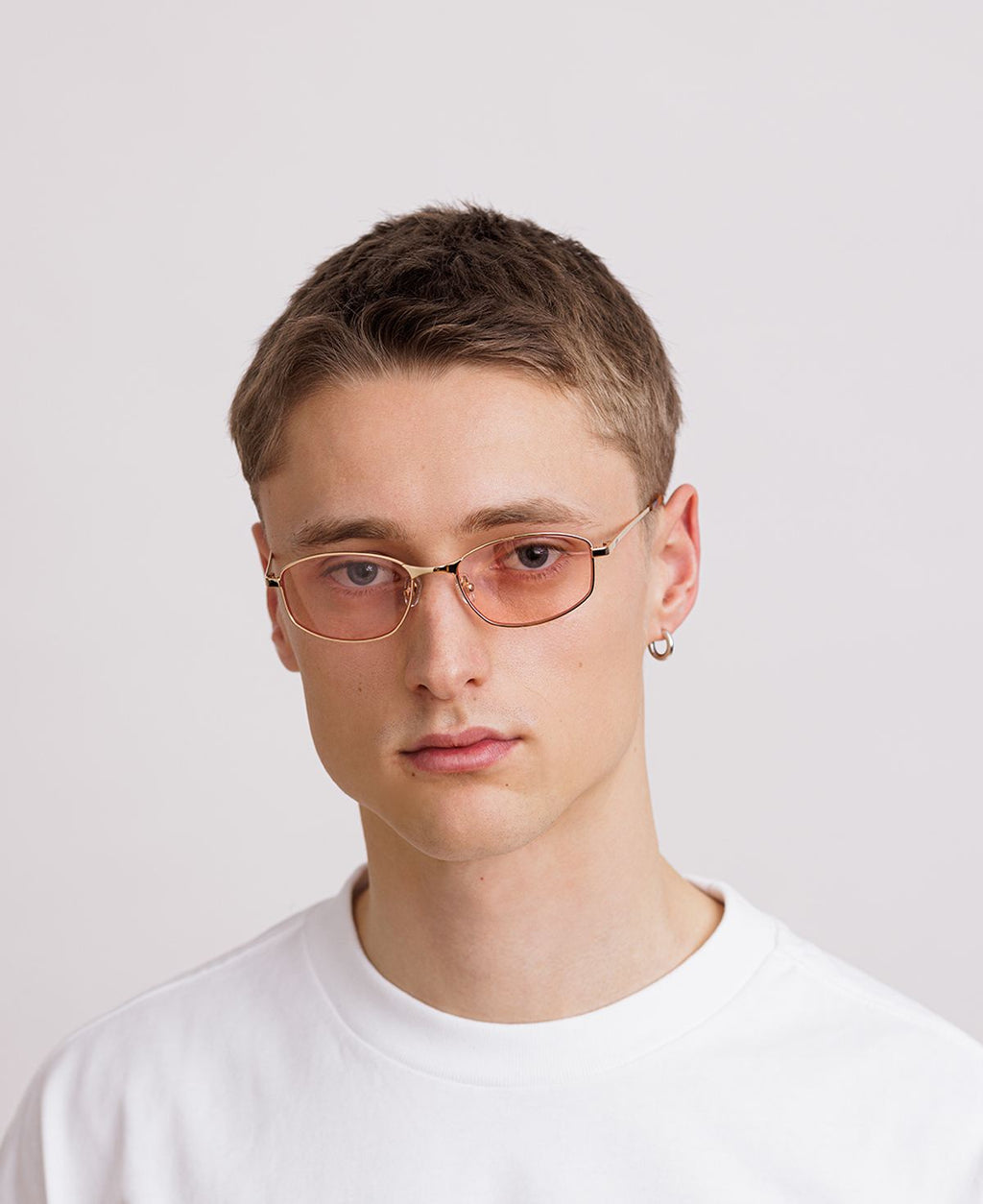 LEXIE OPTICS - Gold Peach-red tint