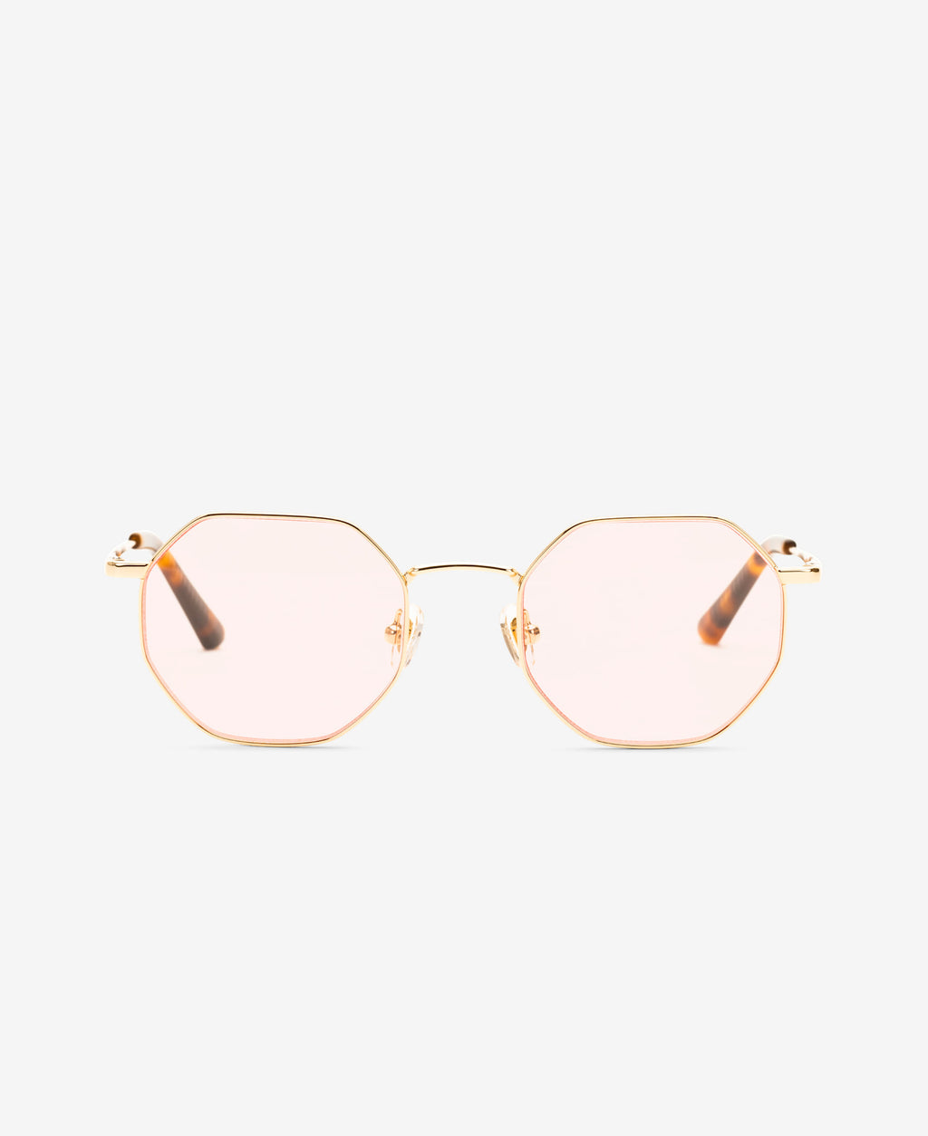 LIAM OPTICS - Gold Peach-red tint