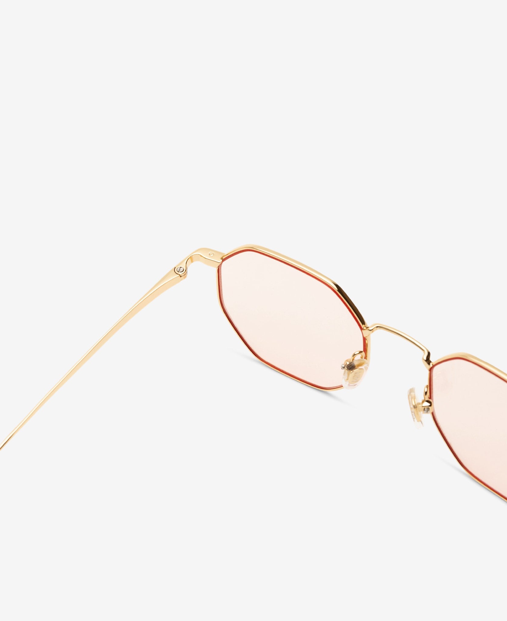 LIAM OPTICS - Gold Peach-red tint