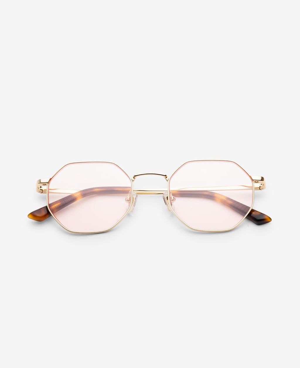 LIAM OPTICS - Gold Peach-red tint