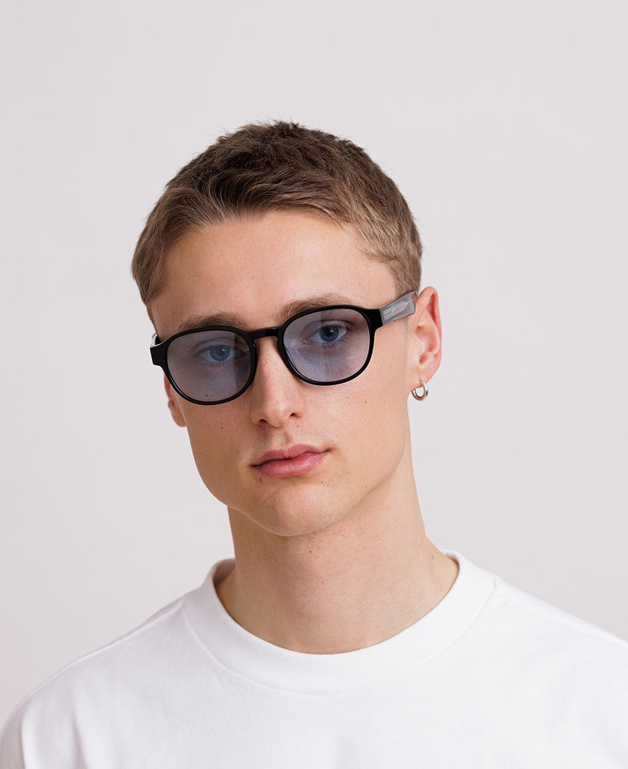 RYAN REVEAL - Black / Transparent Blue tint