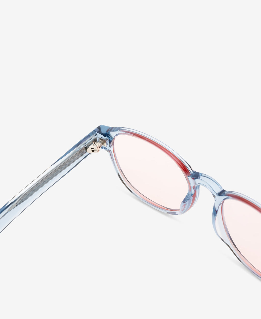 RYAN REVEAL - Transparent Blue / Transparent Peach-red tint