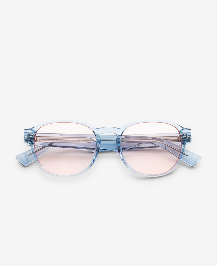 RYAN REVEAL - Transparent Blue / Transparent Peach-red tint